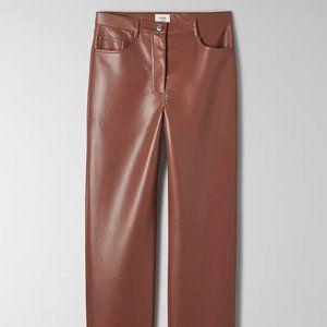 Aritzia Brown Straight Leg Pants